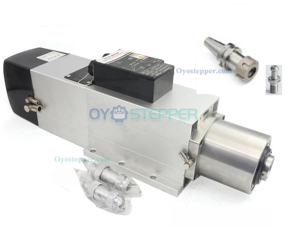 4.5KW BT30 ATC Spindle Motor & VFD Kit Air Cooled Spindle with 5.5KW Variable Frequency Drive